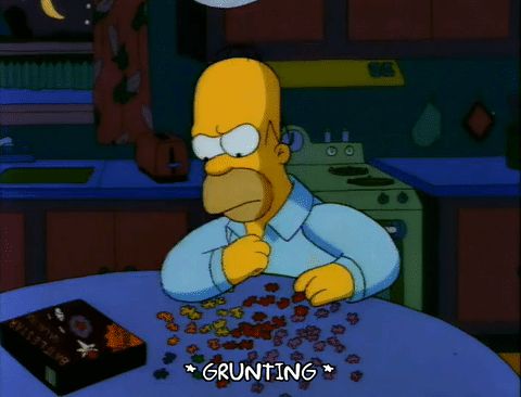 home simpson smacking a puzzle